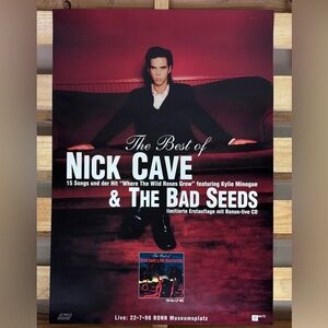 Nick Cave and the Bad Seeds poster / goth king.